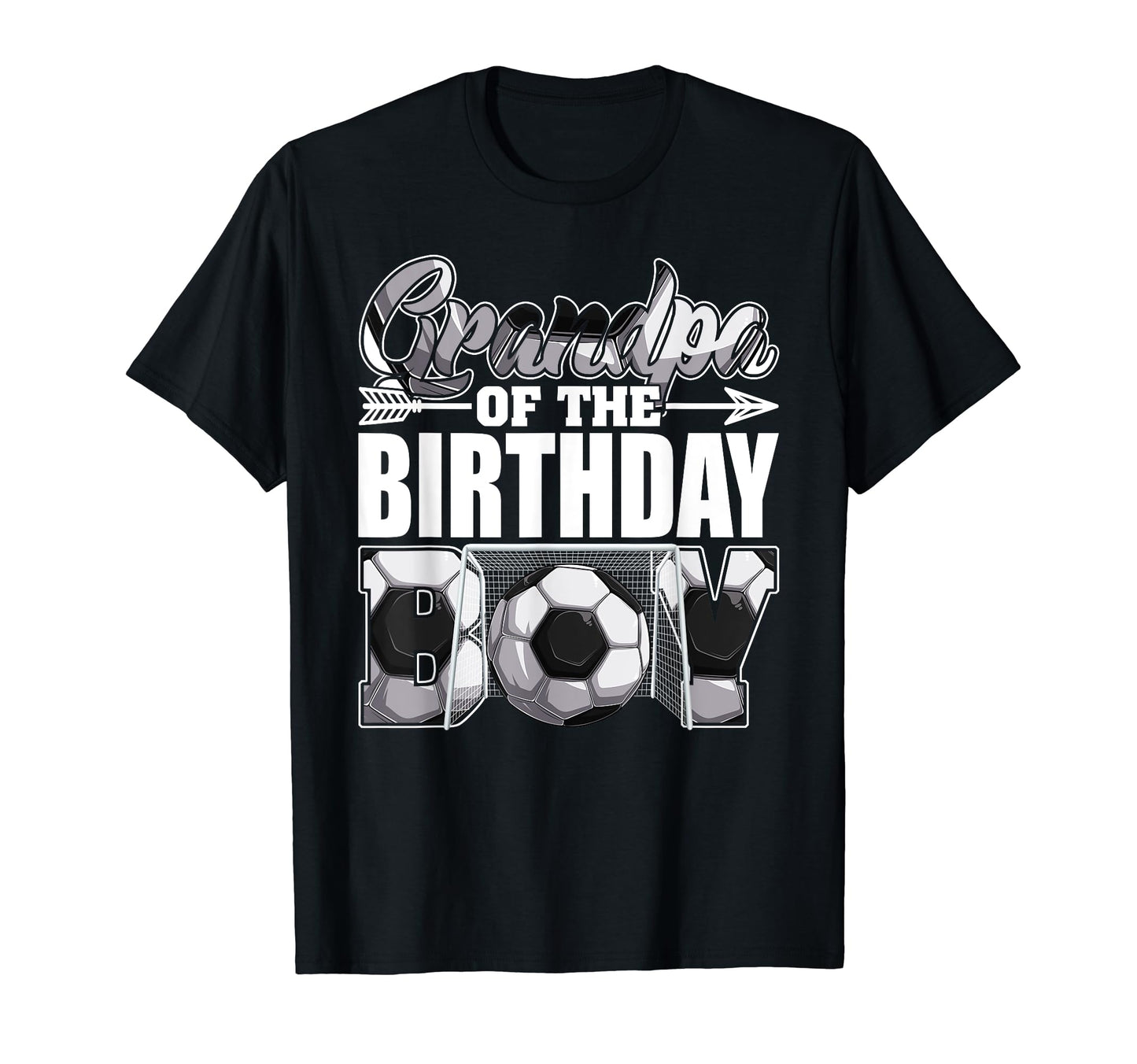 Grandpa Birthday Soccer Matching T-Shirt - Fun Novelty Design for Adults - T-Shirt, Sweatshirt, Hoodie