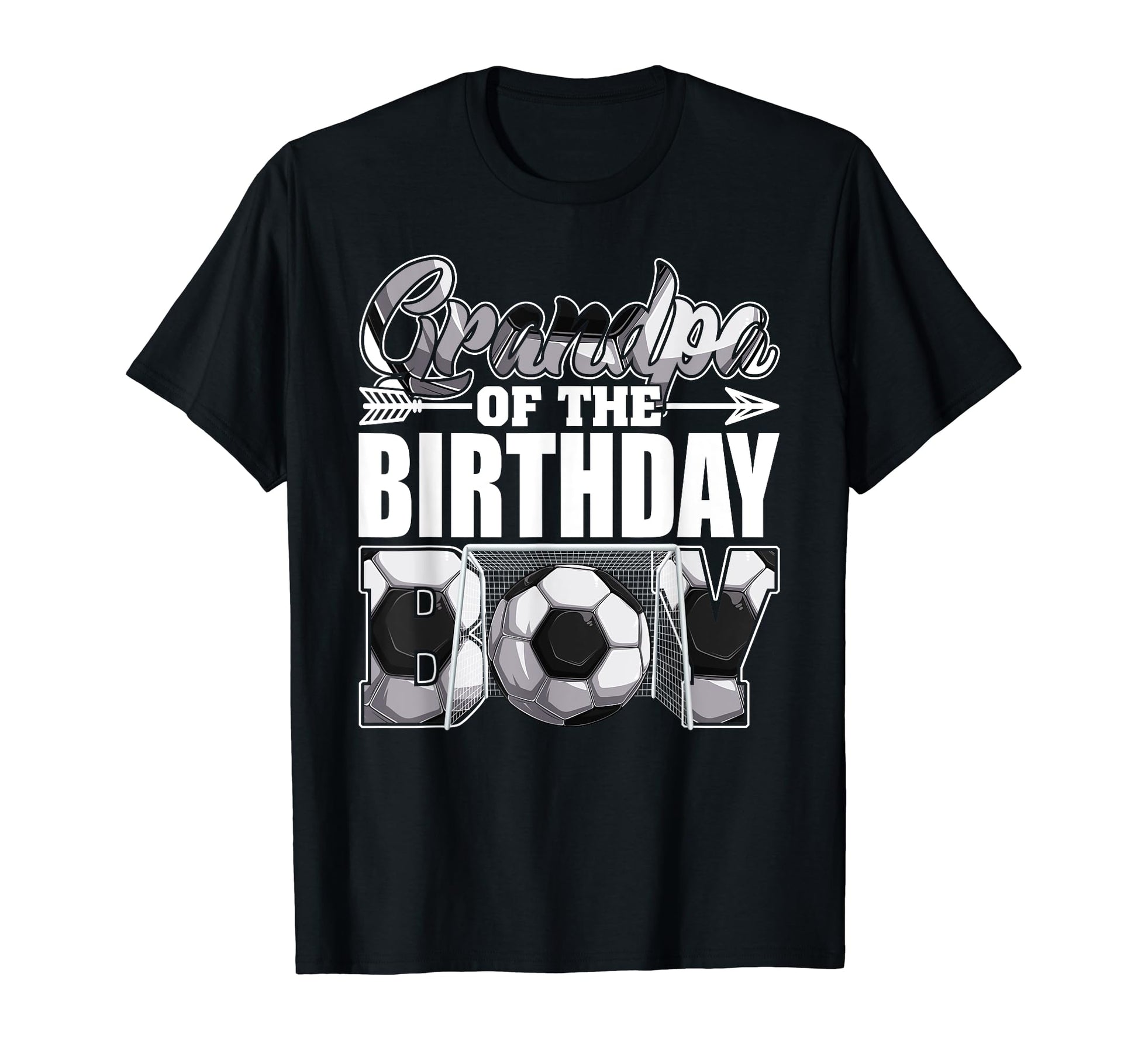 Grandpa Birthday Soccer Matching T-Shirt - Fun Novelty Design for Adults - T-Shirt, Sweatshirt, Hoodie