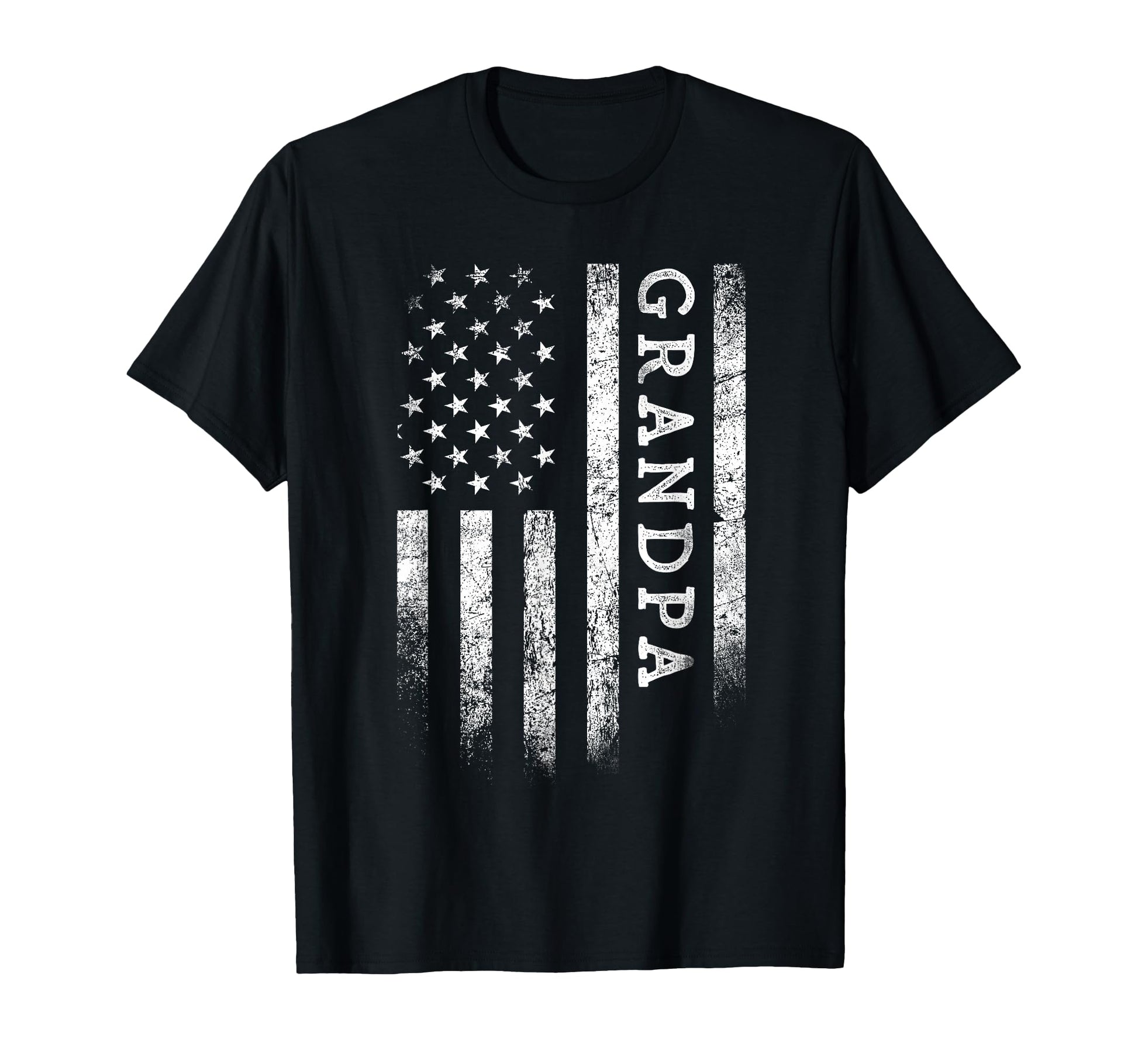 Grandpa American Flag Grandpa Gifts T-Shirt - Custom Art Print for Adults - T-Shirt, Sweatshirt, Hoodie
