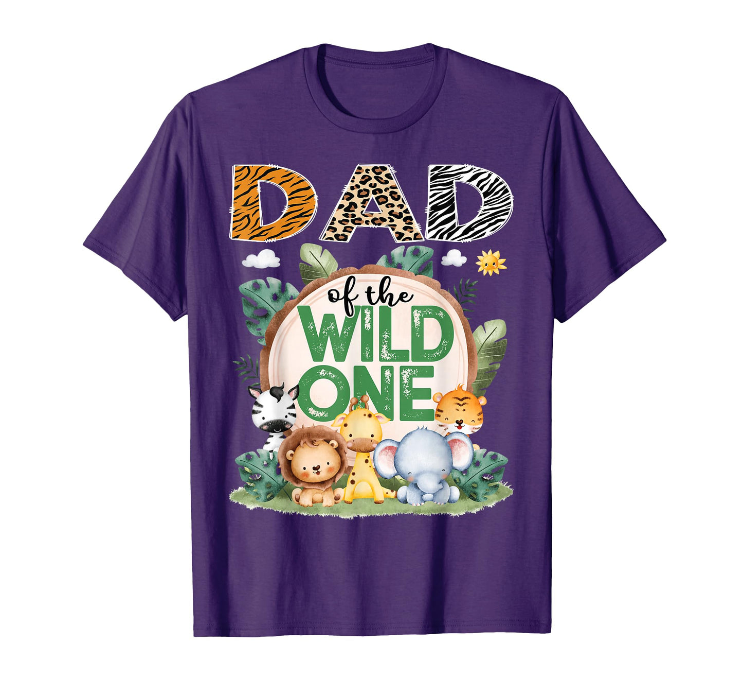 Dad Wild One Safari Jungle 1St T-Shirt - Minimalist Print for Adults - T-Shirt, Sweatshirt, Hoodie
