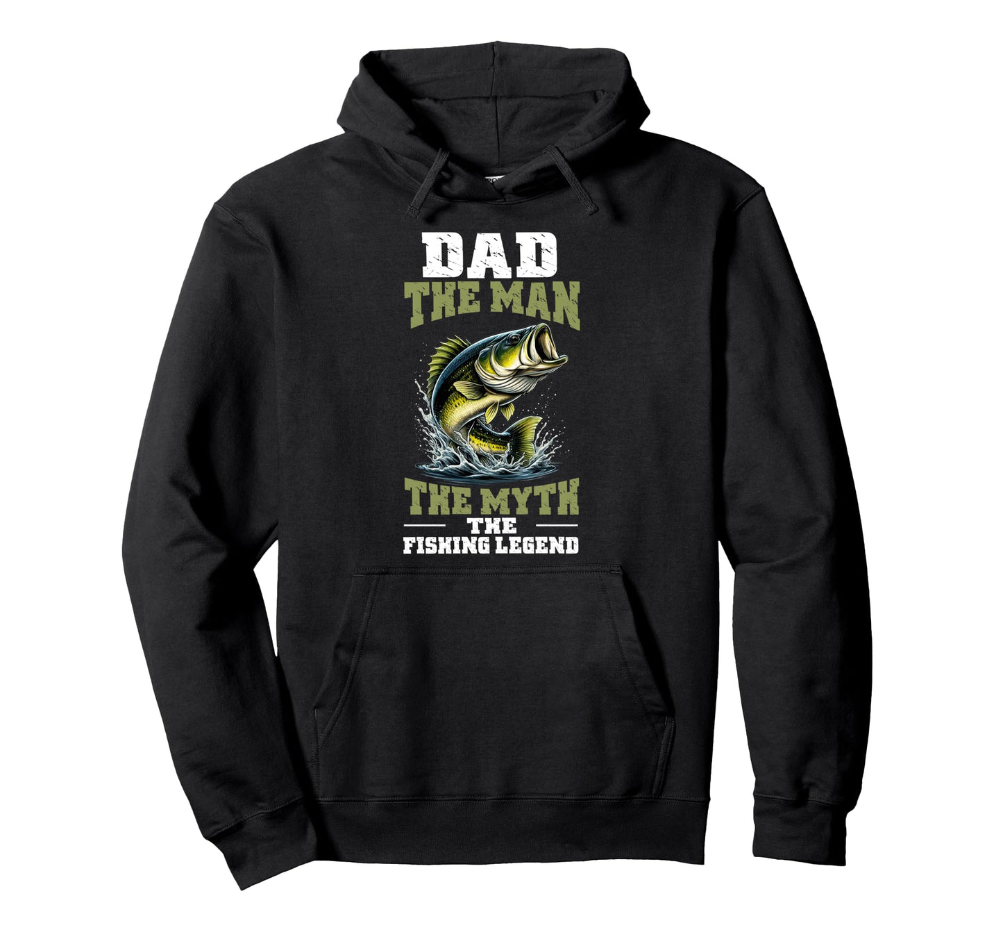 Dad Myth Fishing Legend Fathers Day Papa Hoodie - Novelty Apparel Men Women - T-Shirt, Sweatshirt, Hoodie
