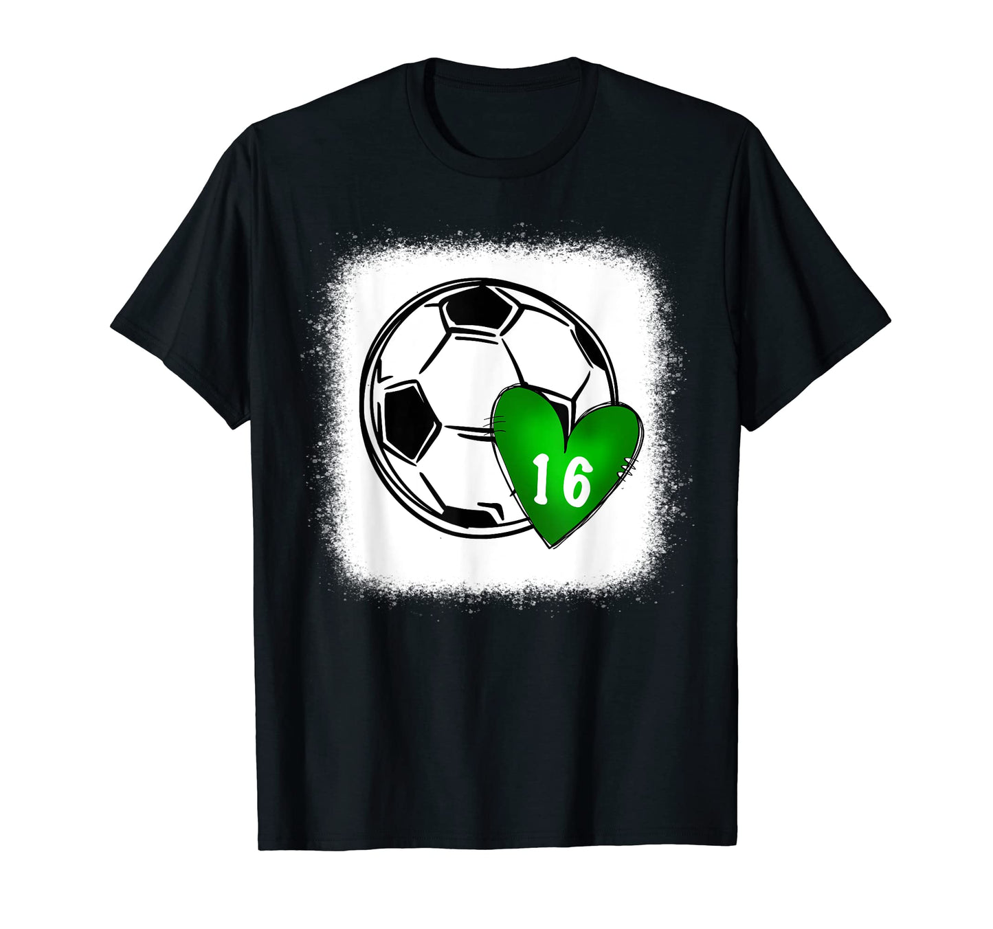 Womens Custom Soccer Mom Number 16 Heart T-Shirt - Unique Graphic Unisex - T-Shirt, Sweatshirt, Hoodie
