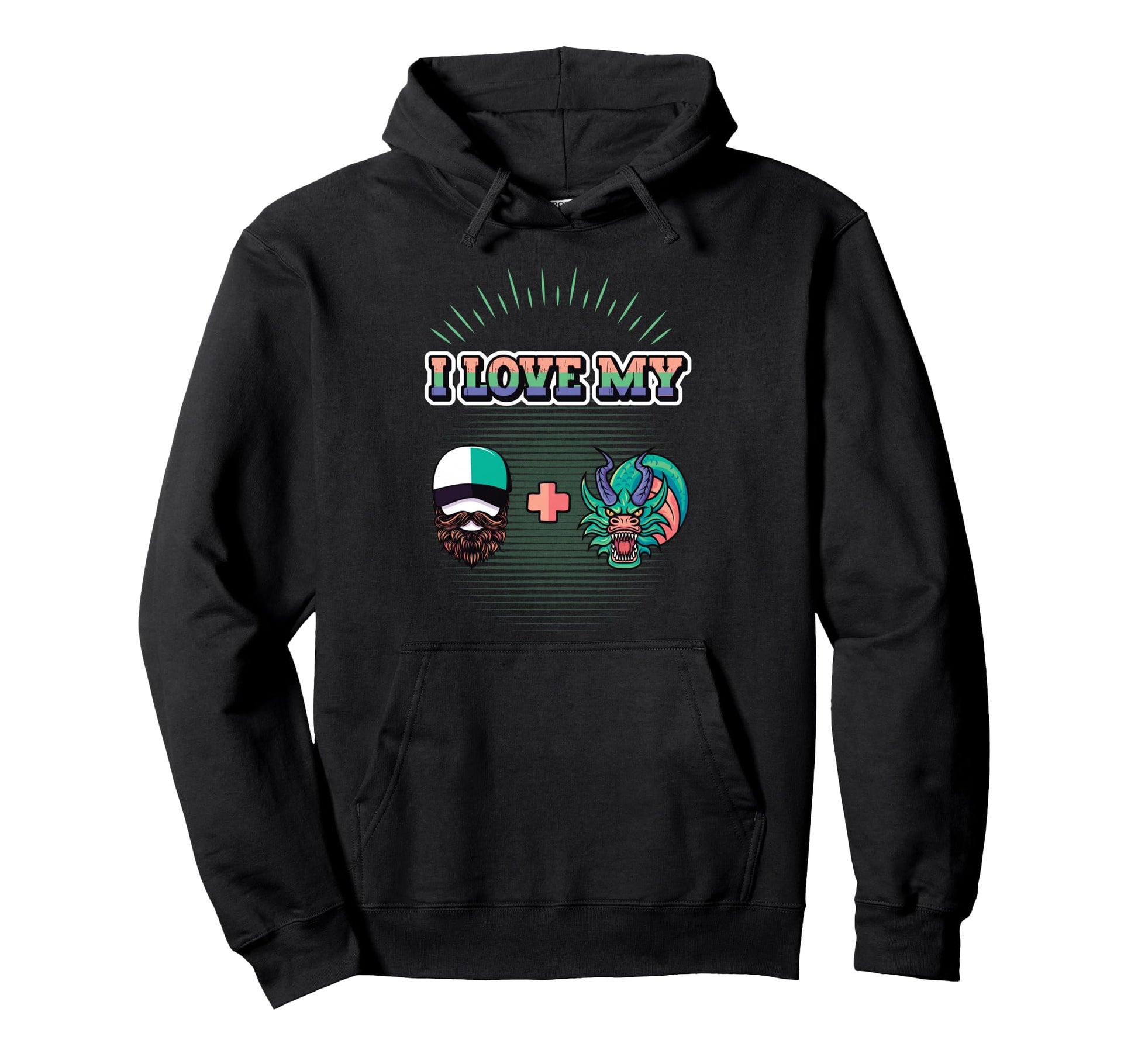 I Love My Bearded Dragon Hoodie - Casual Everyday Wear Unisex - T-Shirt, Sweatshirt, Hoodie