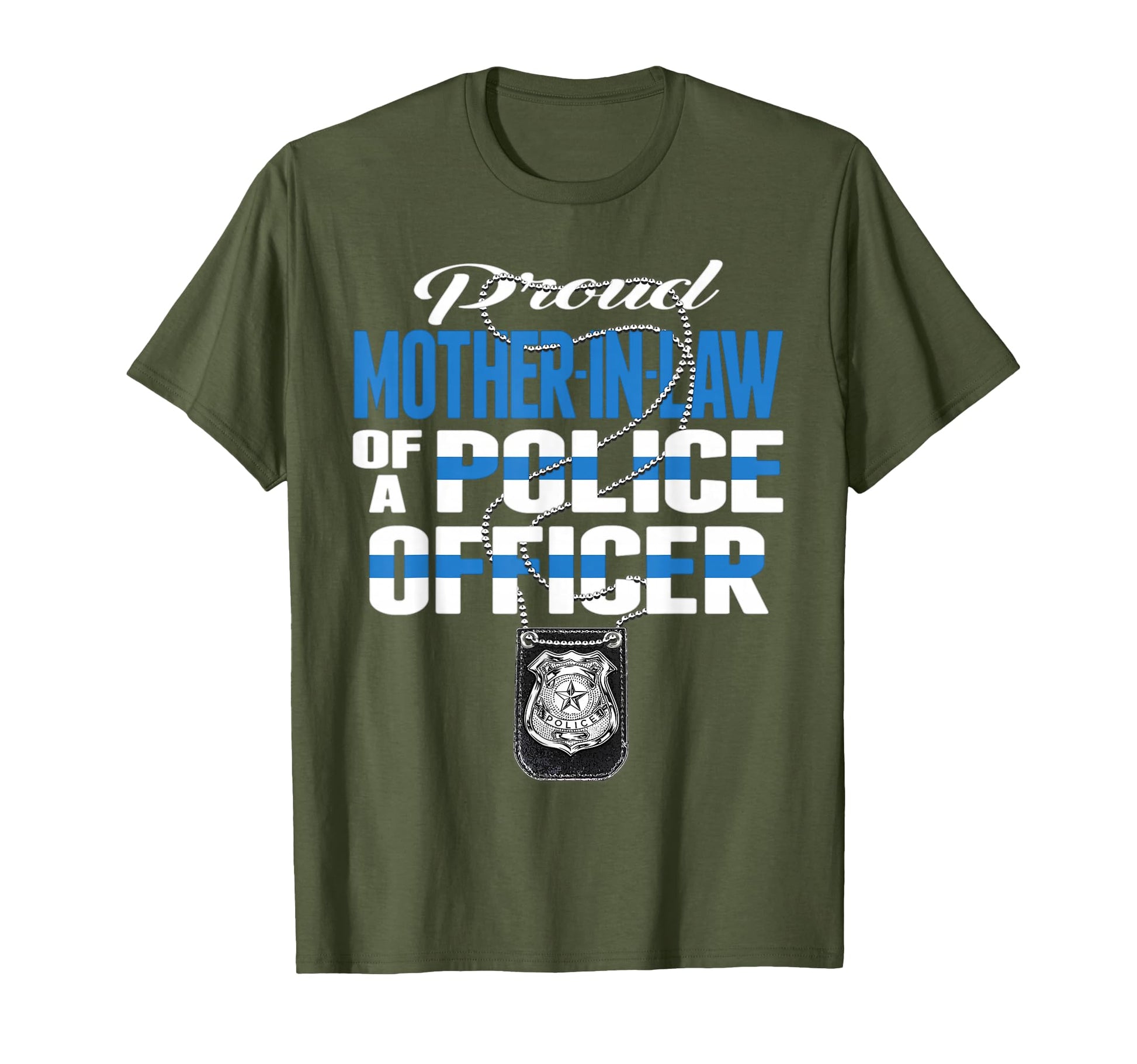 Proud Mother Law Police Officer Cop T-Shirt - Aesthetic Graphic Unisex - T-Shirt, Sweatshirt, Hoodie