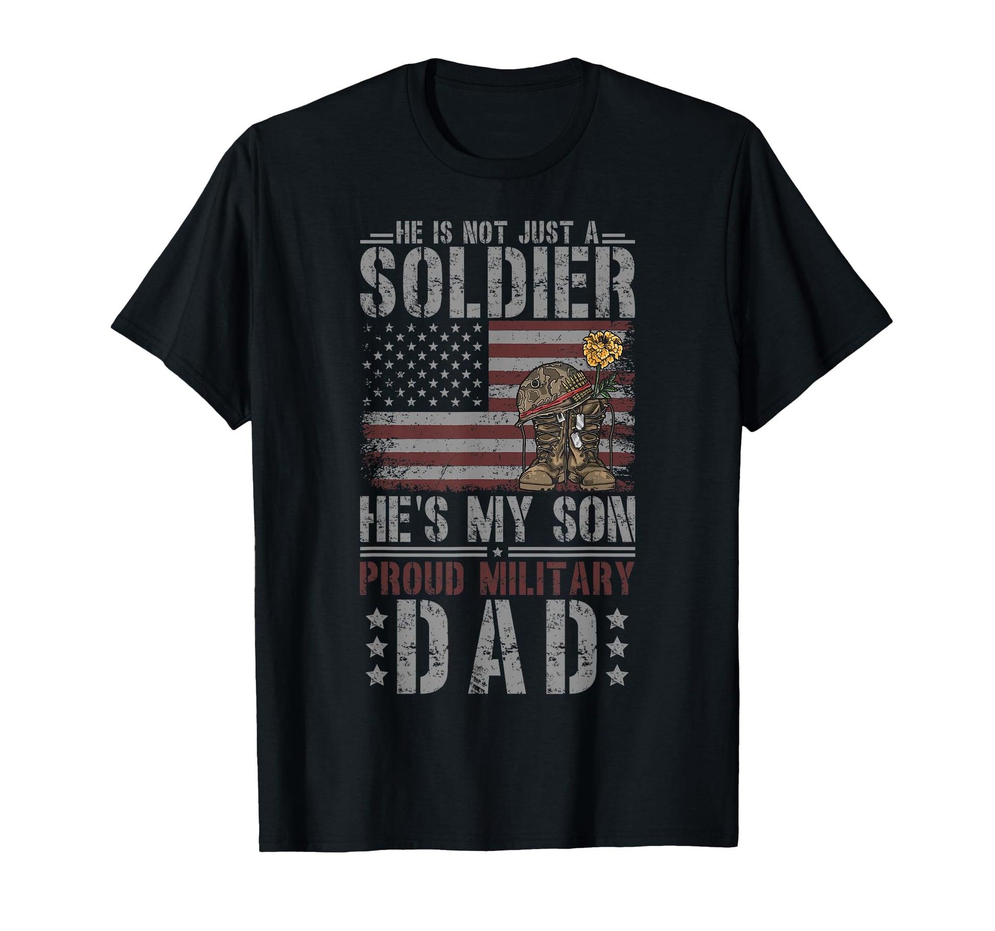 Proud Military Dad Military Father T-Shirt - Unique Graphic Men Women - T-Shirt, Sweatshirt, Hoodie