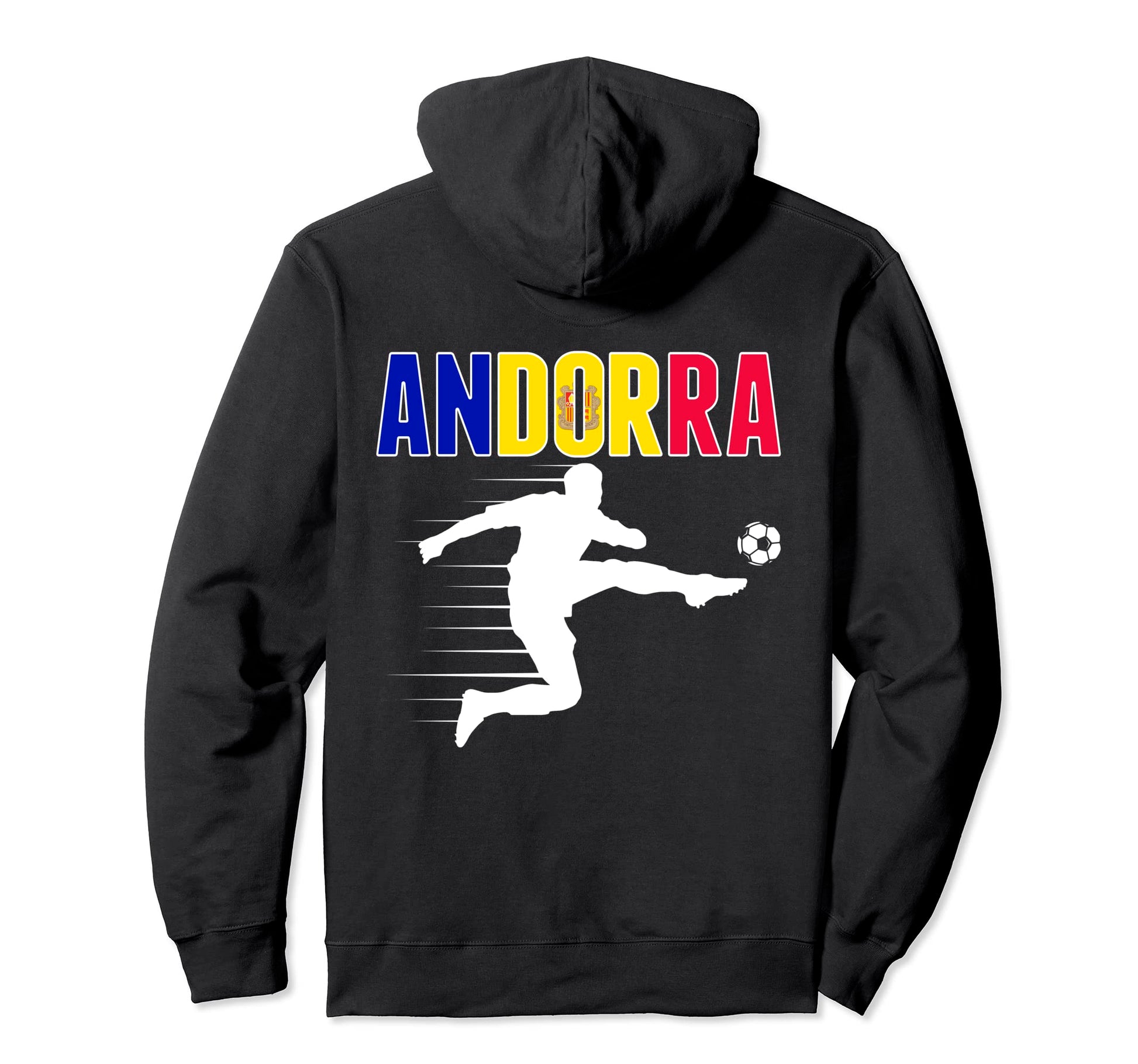 Andorra Soccer Fans Jersey Andorran Hoodie - Custom Art Print for Adults - T-Shirt, Sweatshirt, Hoodie