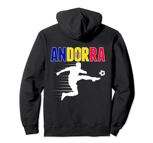 Andorra Soccer Fans Jersey Andorran Hoodie - Custom Art Print for Adults - T-Shirt, Sweatshirt, Hoodie