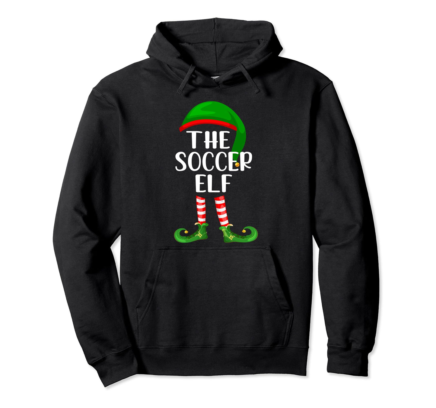 Matching Family Group Soccer Elf Hoodie - Novelty Apparel Men Women - T-Shirt, Sweatshirt, Hoodie