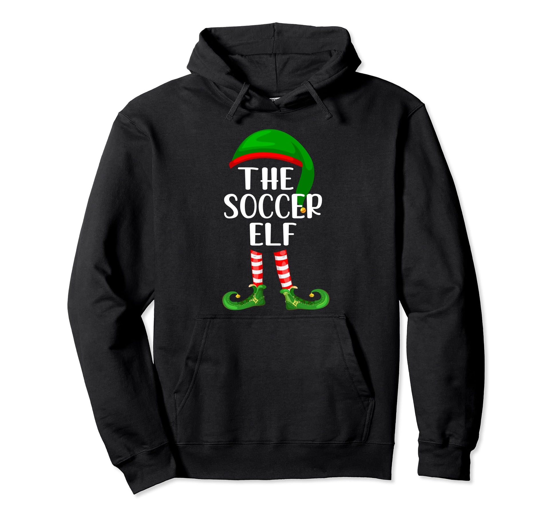 Matching Family Group Soccer Elf Hoodie - Novelty Apparel Men Women - T-Shirt, Sweatshirt, Hoodie