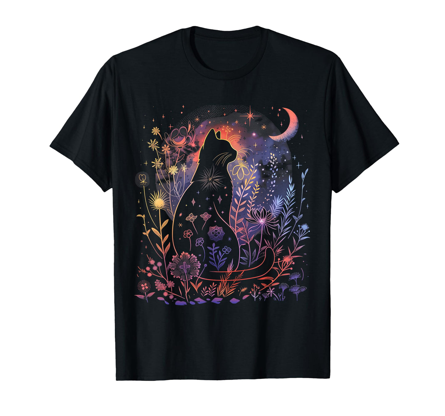 Halloween Black Cat Costume T-Shirt - Casual Everyday Wear Men Women - T-Shirt, Sweatshirt, Hoodie