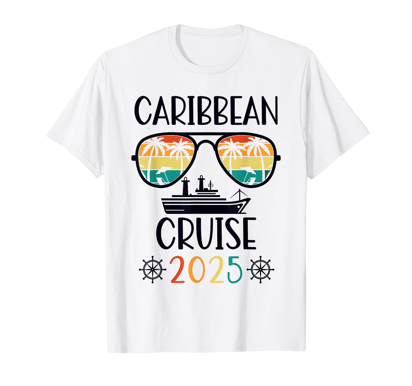 Caribbean Cruise 2025 Vacation T-Shirt - Fun Novelty Design for Adults - T-Shirt, Sweatshirt, Hoodie