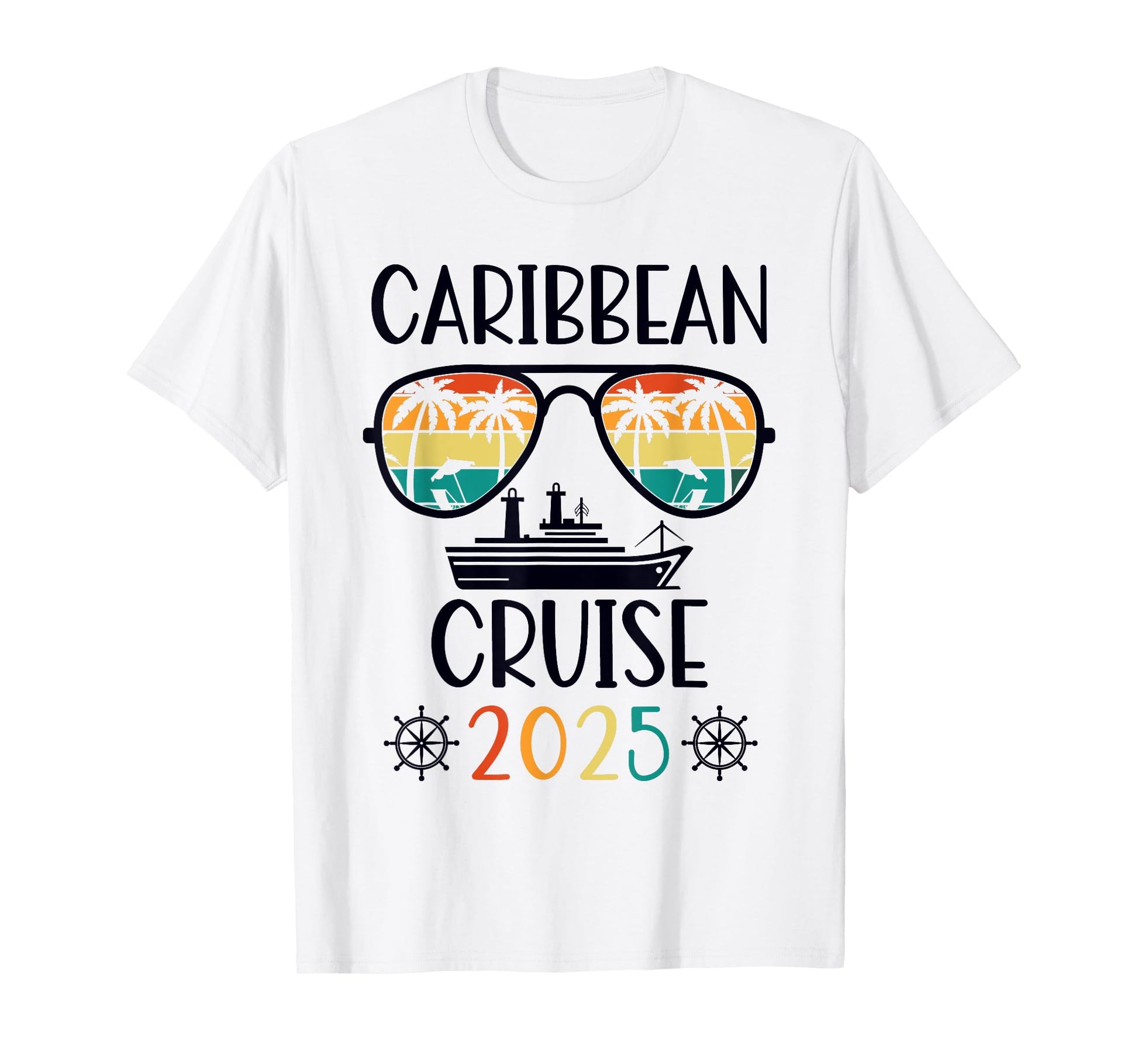 Caribbean Cruise 2025 Vacation T-Shirt - Fun Novelty Design for Adults - T-Shirt, Sweatshirt, Hoodie