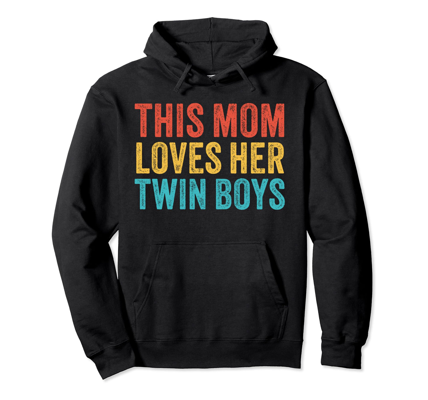 This Mom Loves Her Twin Dad Hoodie - Custom Art Print Men Women - T-Shirt, Sweatshirt, Hoodie