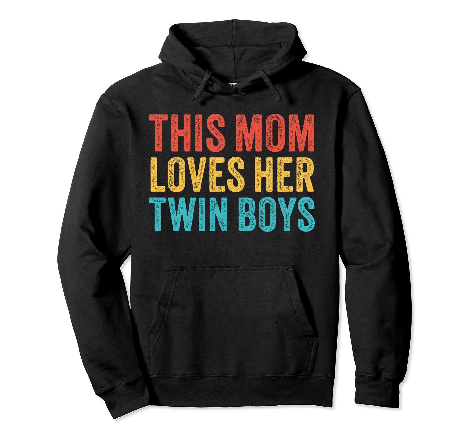 This Mom Loves Her Twin Dad Hoodie - Custom Art Print Men Women - T-Shirt, Sweatshirt, Hoodie