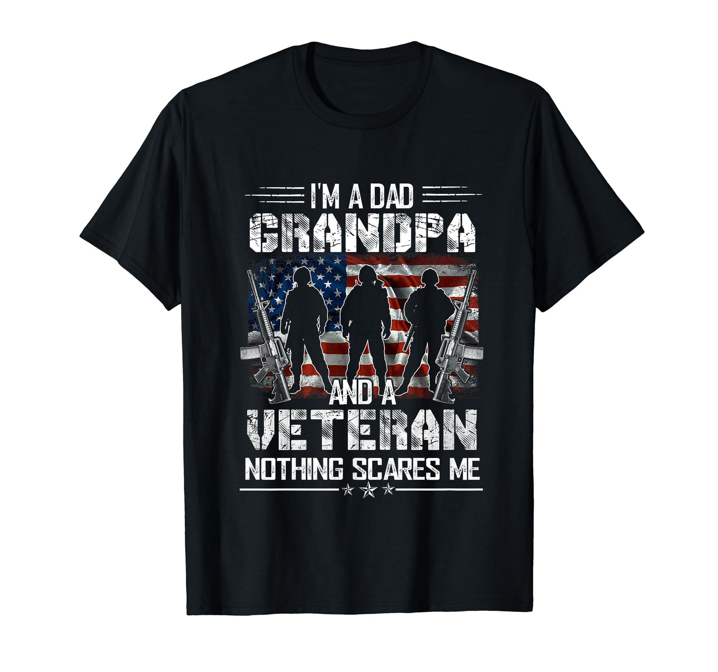 Im Dad Papa And Veteran Funny Dad T-Shirt - Minimalist Print for Adults - T-Shirt, Sweatshirt, Hoodie