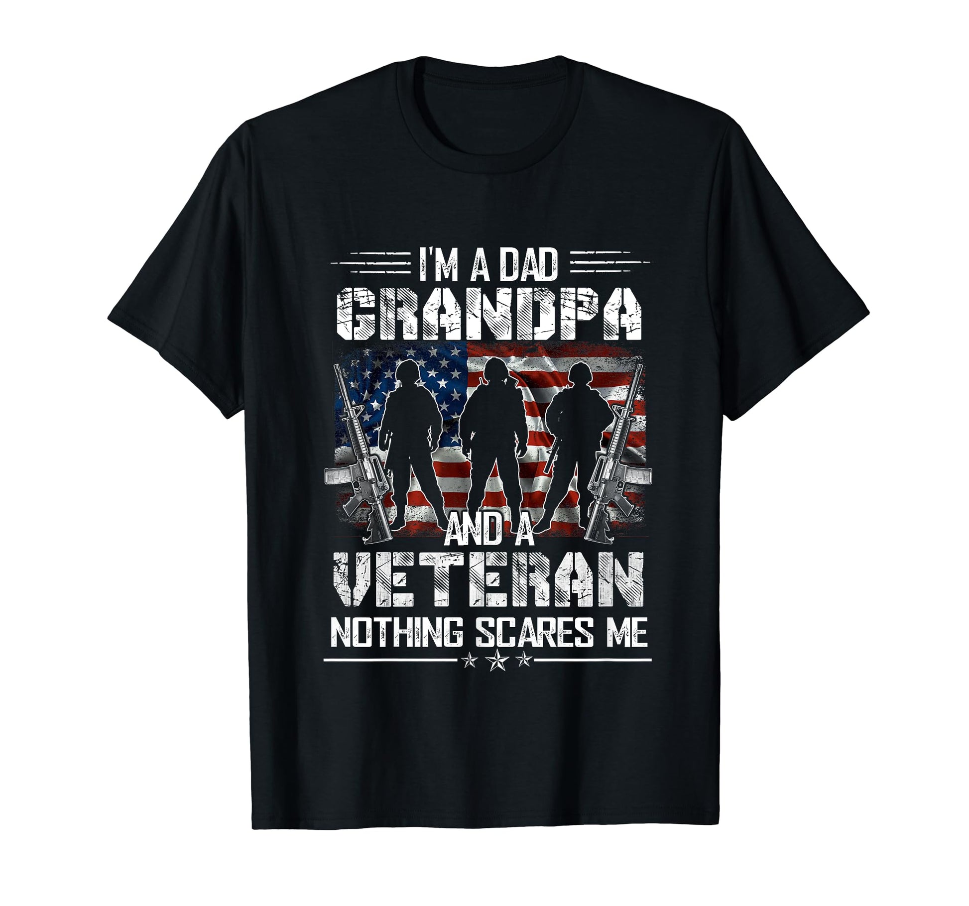 Im Dad Papa And Veteran Funny Dad T-Shirt - Minimalist Print for Adults - T-Shirt, Sweatshirt, Hoodie