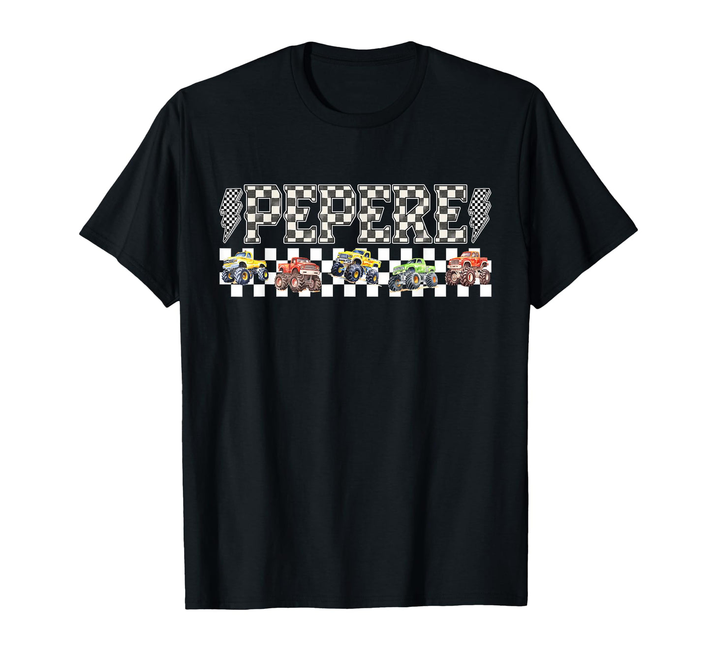 Pepere Monster Truck Family Crew Birthday T-Shirt - Graphic Print Unisex - T-Shirt, Sweatshirt, Hoodie