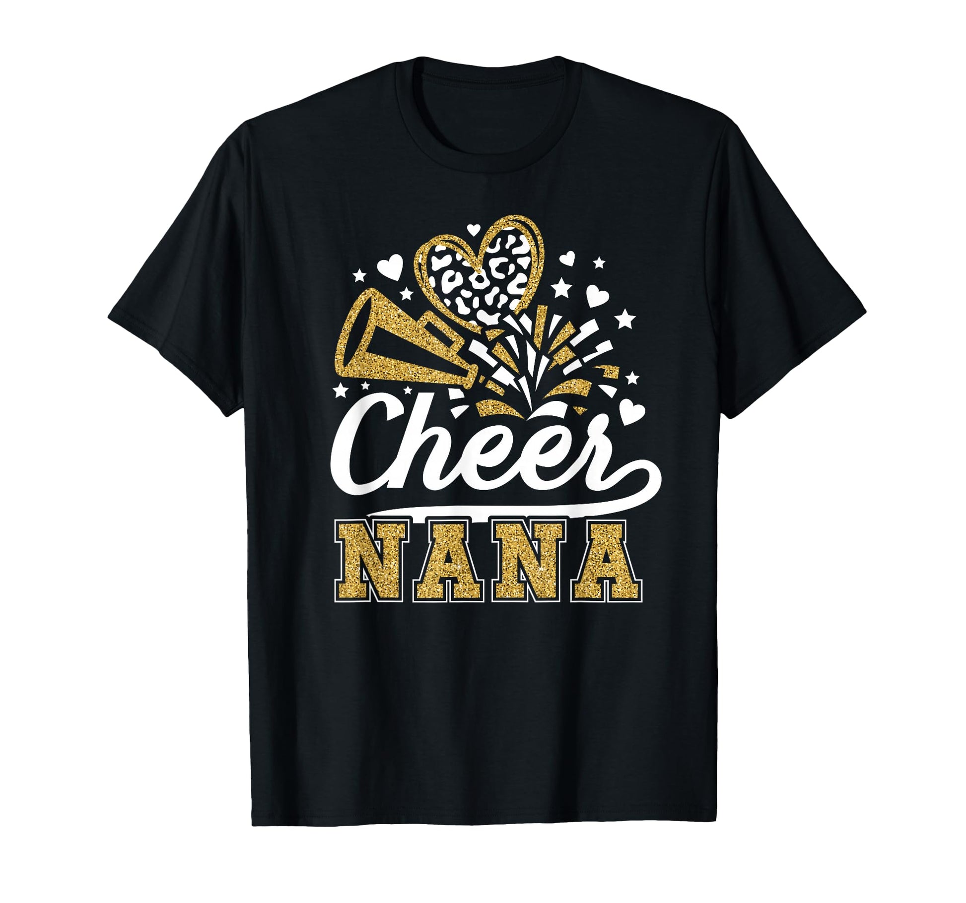 Cheer Nana Cheerleader Nana Grandma T-Shirt - Casual Everyday Wear Unisex - T-Shirt, Sweatshirt, Hoodie