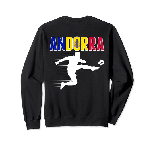 Andorra Soccer Fans Jersey Sweatshirt - Streetwear Style for Adults - T-Shirt, Sweatshirt, Hoodie