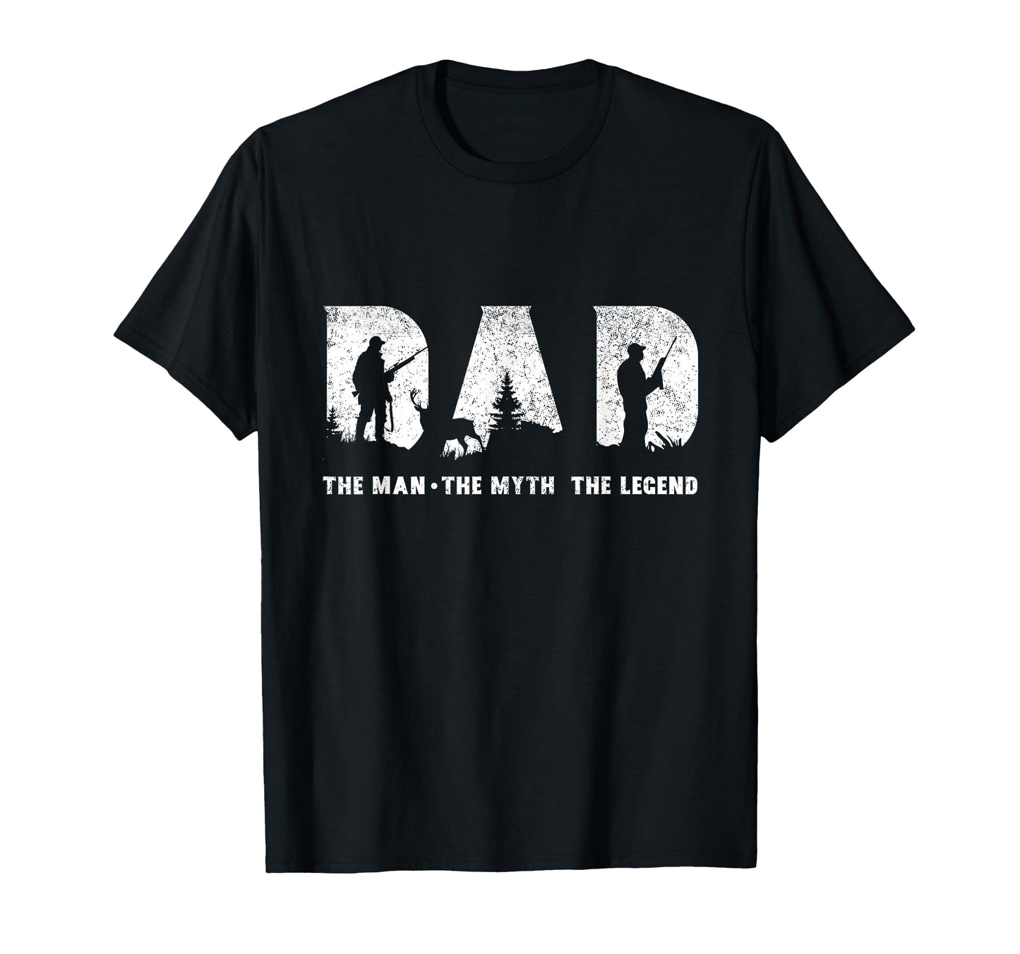 Hunting Dad Myth Legend Fathers Day T-Shirt - Trendy Graphic Unisex - T-Shirt, Sweatshirt, Hoodie