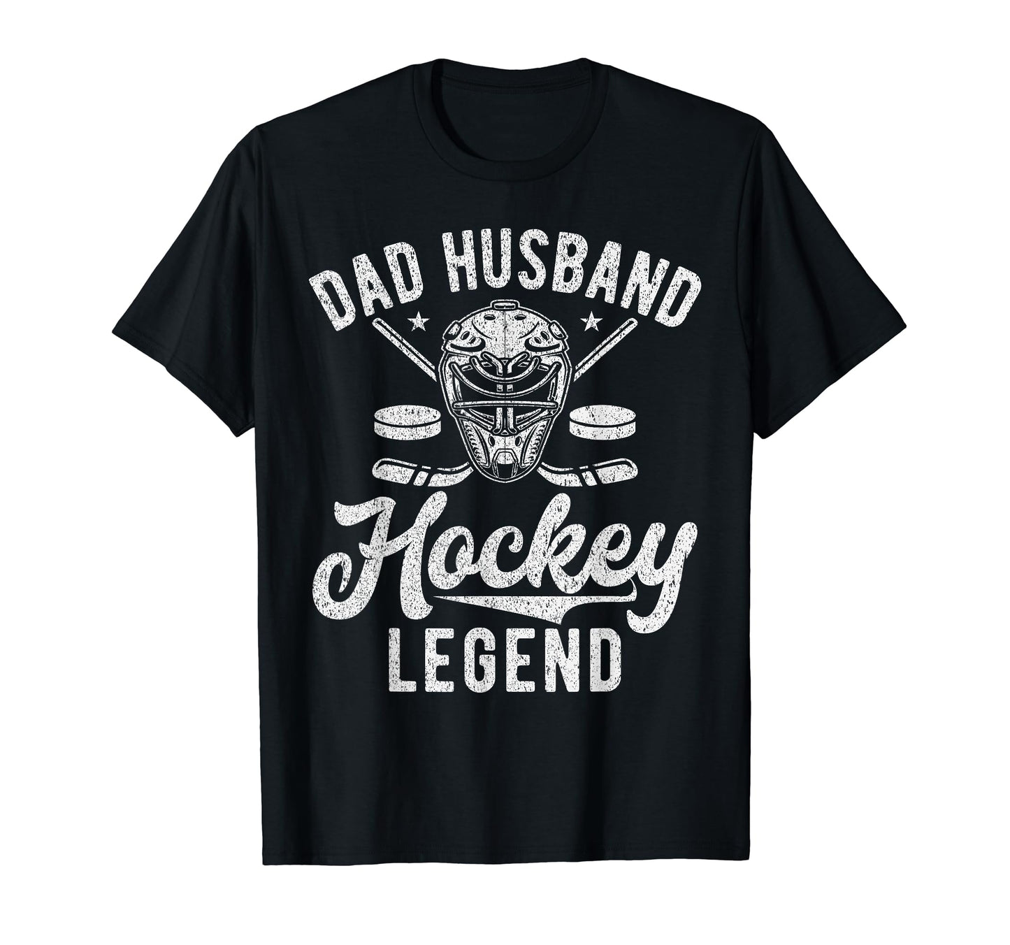 Dad Husband Hockey Legend Hockey Dad T-Shirt - Aesthetic Graphic for Adults - T-Shirt, Sweatshirt, Hoodie