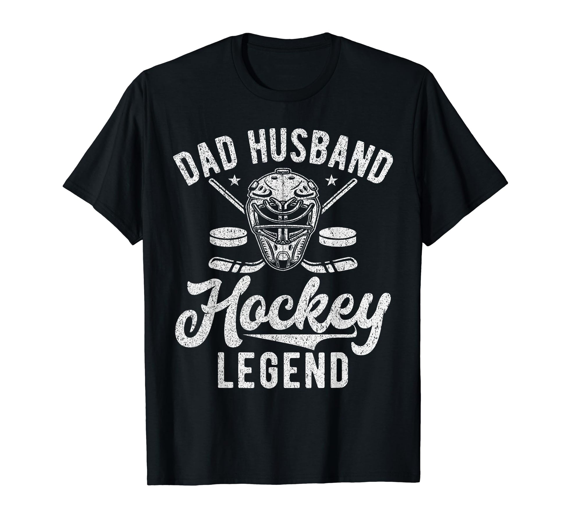 Dad Husband Hockey Legend Hockey Dad T-Shirt - Aesthetic Graphic for Adults - T-Shirt, Sweatshirt, Hoodie