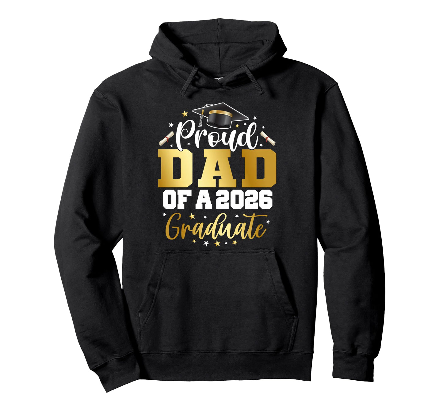 Dad Senior 2026 Proud Dad Class 2026 Hoodie - Custom Art Print for Adults - T-Shirt, Sweatshirt, Hoodie