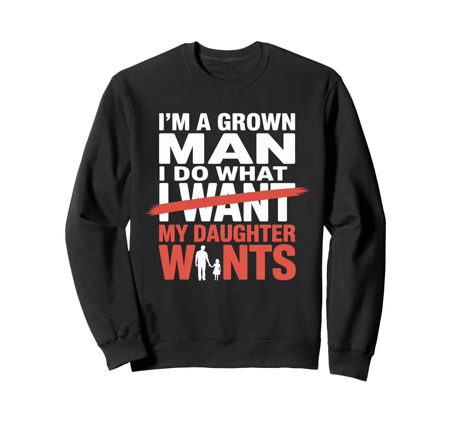 Funny Dad Father Daddy Gift Dad Sweatshirt - Minimalist Print for Adults - T-Shirt, Sweatshirt, Hoodie