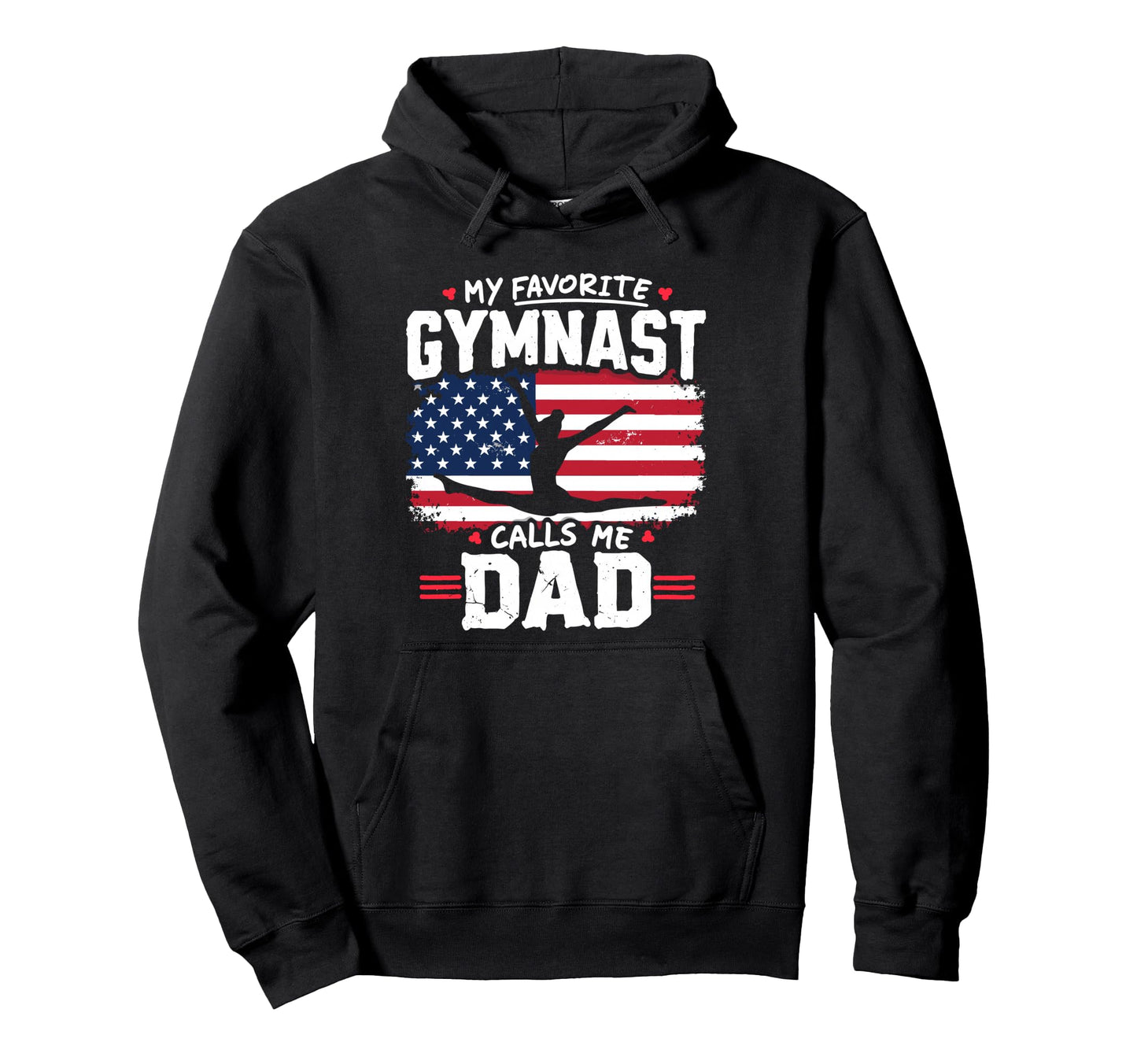 Gymnastics My Favorite Gymnast Calls Hoodie - Fun Novelty Design Men Women - T-Shirt, Sweatshirt, Hoodie