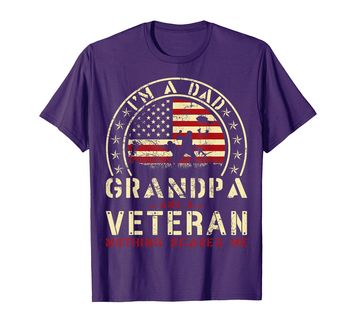 Fathers Day Veterans Day Im Dad Grandpa T-Shirt - Graphic Print for Adults - T-Shirt, Sweatshirt, Hoodie