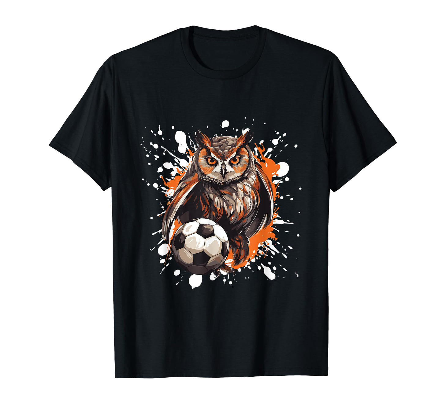 Owl Playing Soccer Funny Animal T-Shirt - Graphic Print Men Women - T-Shirt, Sweatshirt, Hoodie