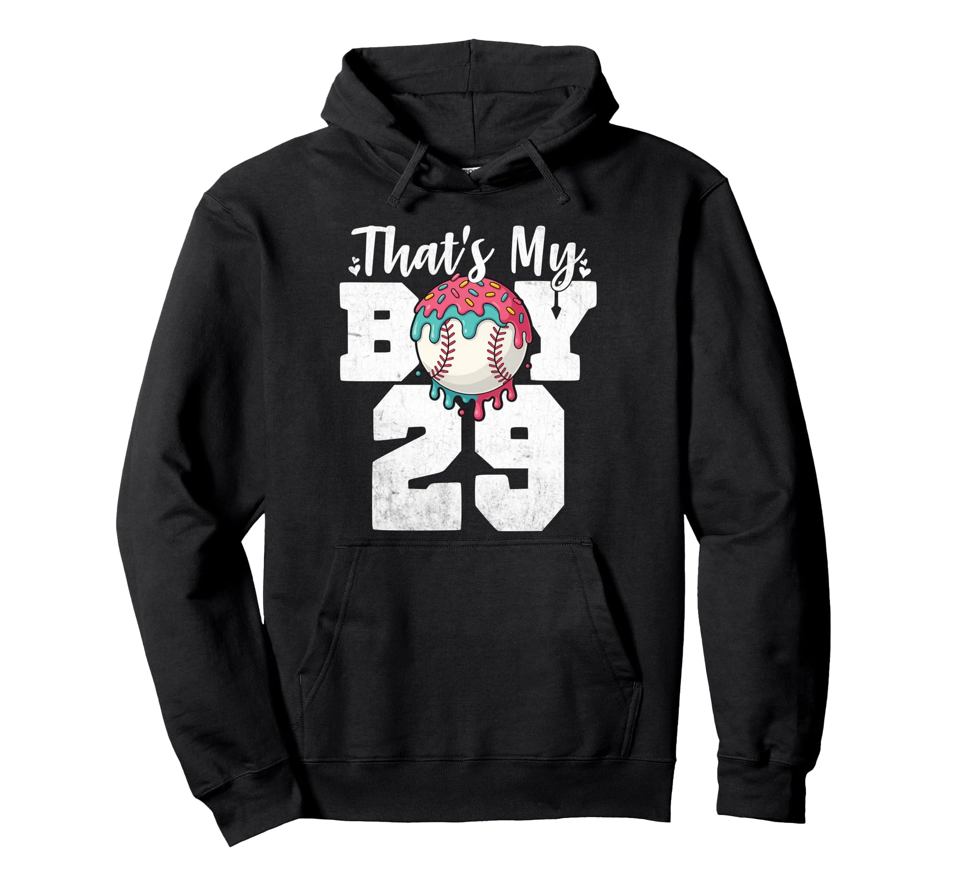 Thats My Baseball 29 Number Mom Dad 29 Hoodie - Novelty Apparel for Adults - T-Shirt, Sweatshirt, Hoodie