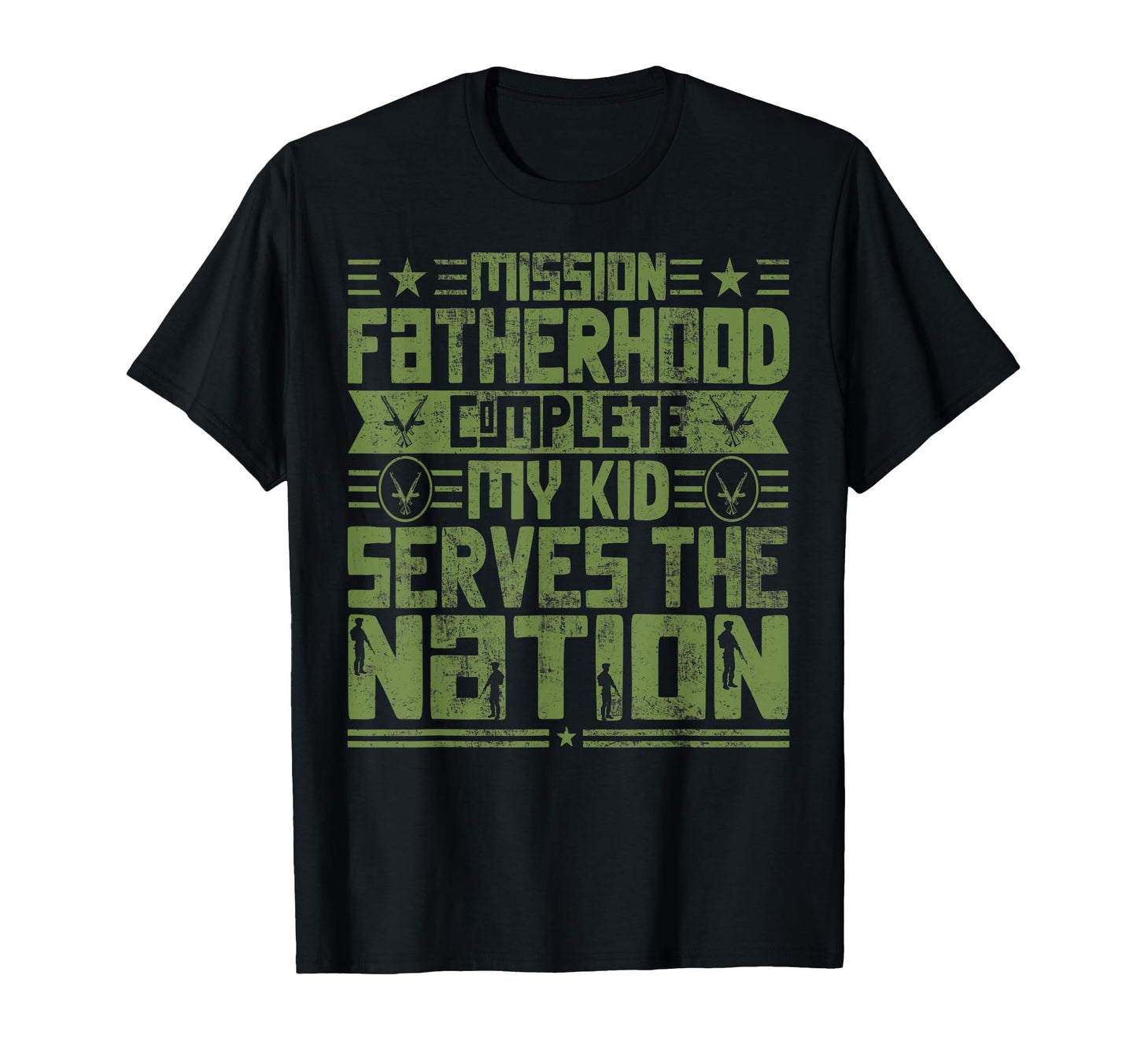 Proud Military Dad American Usa Flag T-Shirt - Unique Graphic for Adults - T-Shirt, Sweatshirt, Hoodie