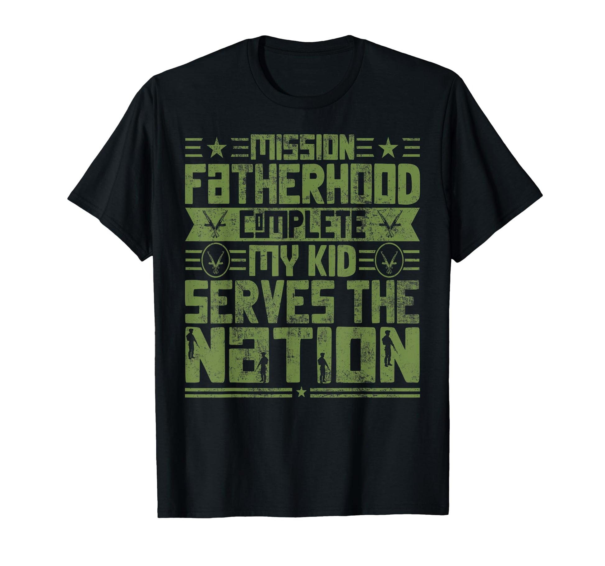 Proud Military Dad American Usa Flag T-Shirt - Unique Graphic for Adults - T-Shirt, Sweatshirt, Hoodie