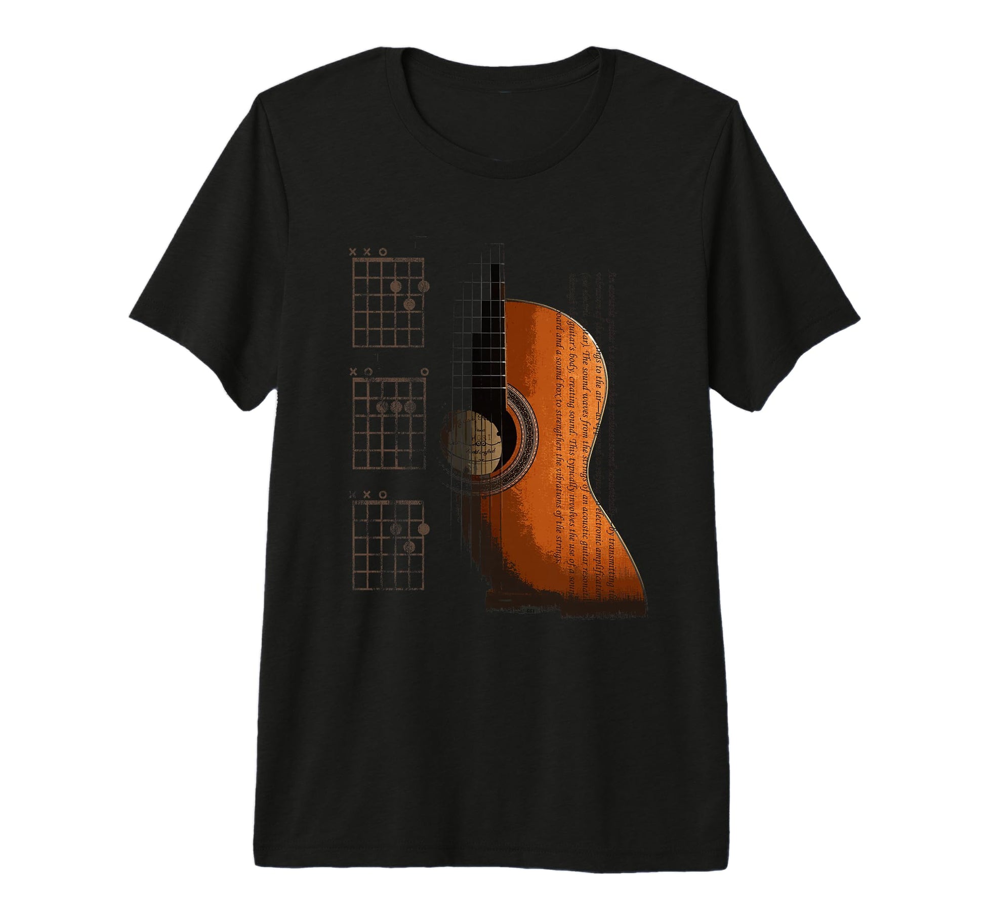 Dad Chords Acoustic Guitar Musician T-Shirt - Casual Everyday Wear Unisex - T-Shirt, Sweatshirt, Hoodie