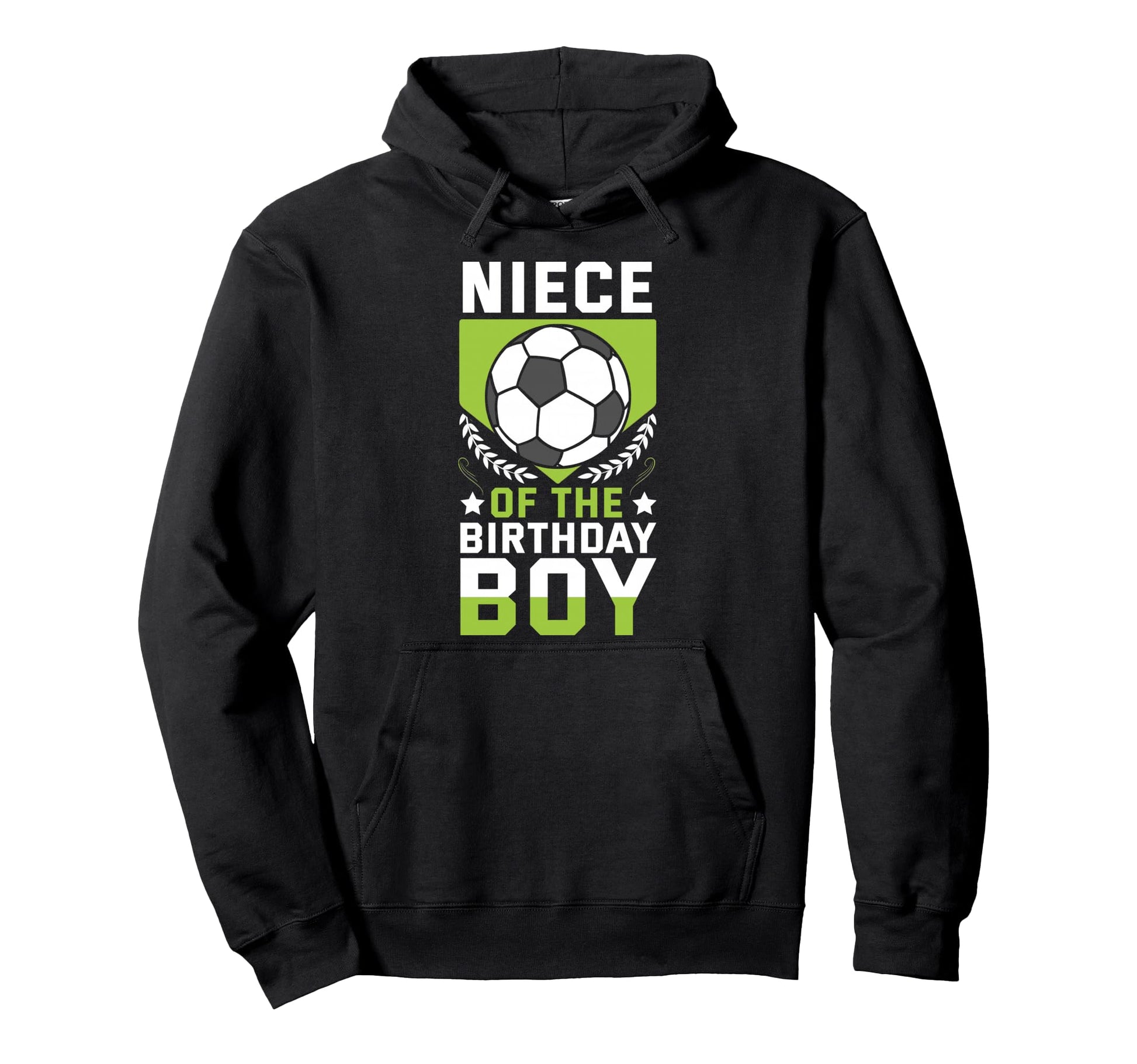 Niece Birthday Soccer Player Bday Team Hoodie - Graphic Print Men Women - T-Shirt, Sweatshirt, Hoodie