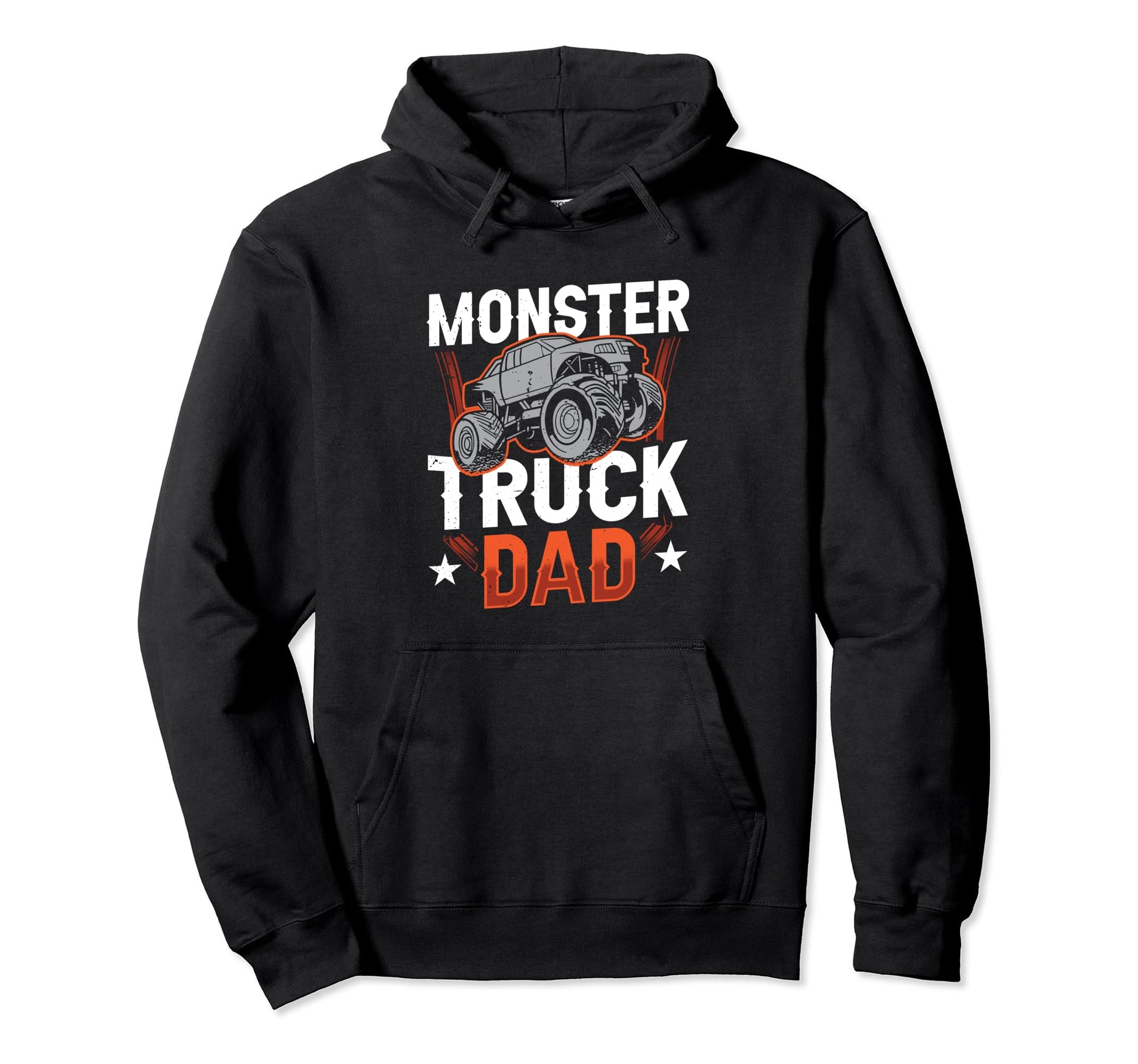 Monster Truck Dad Trucks Lovers Hoodie - Minimalist Print for Adults - T-Shirt, Sweatshirt, Hoodie