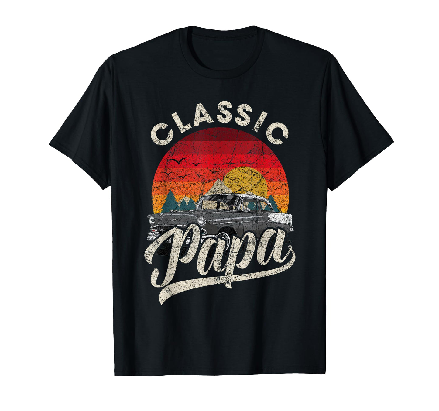 Papa Funny Car Lover Dad Papa Grandpa T-Shirt - Minimalist Print Men Women - T-Shirt, Sweatshirt, Hoodie