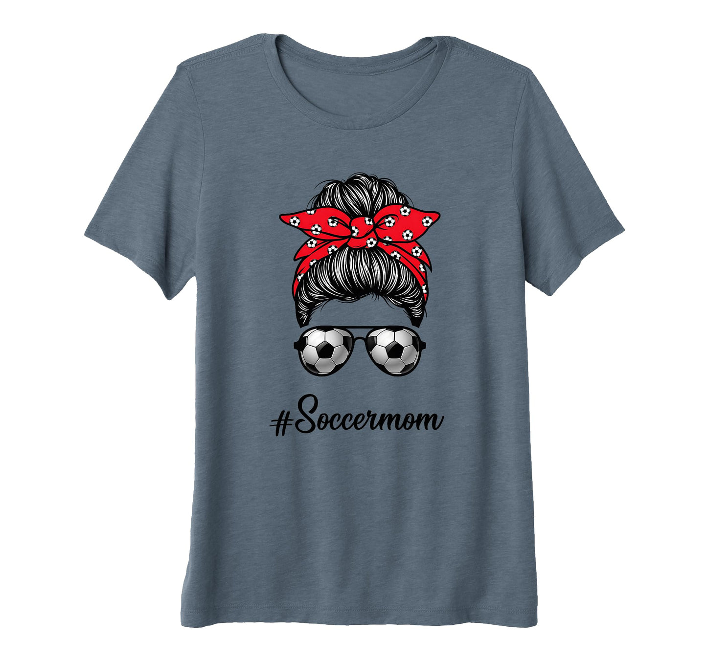 Womens Soccermom Soccer Mama Soccer T-Shirt - Aesthetic Graphic Unisex - T-Shirt, Sweatshirt, Hoodie