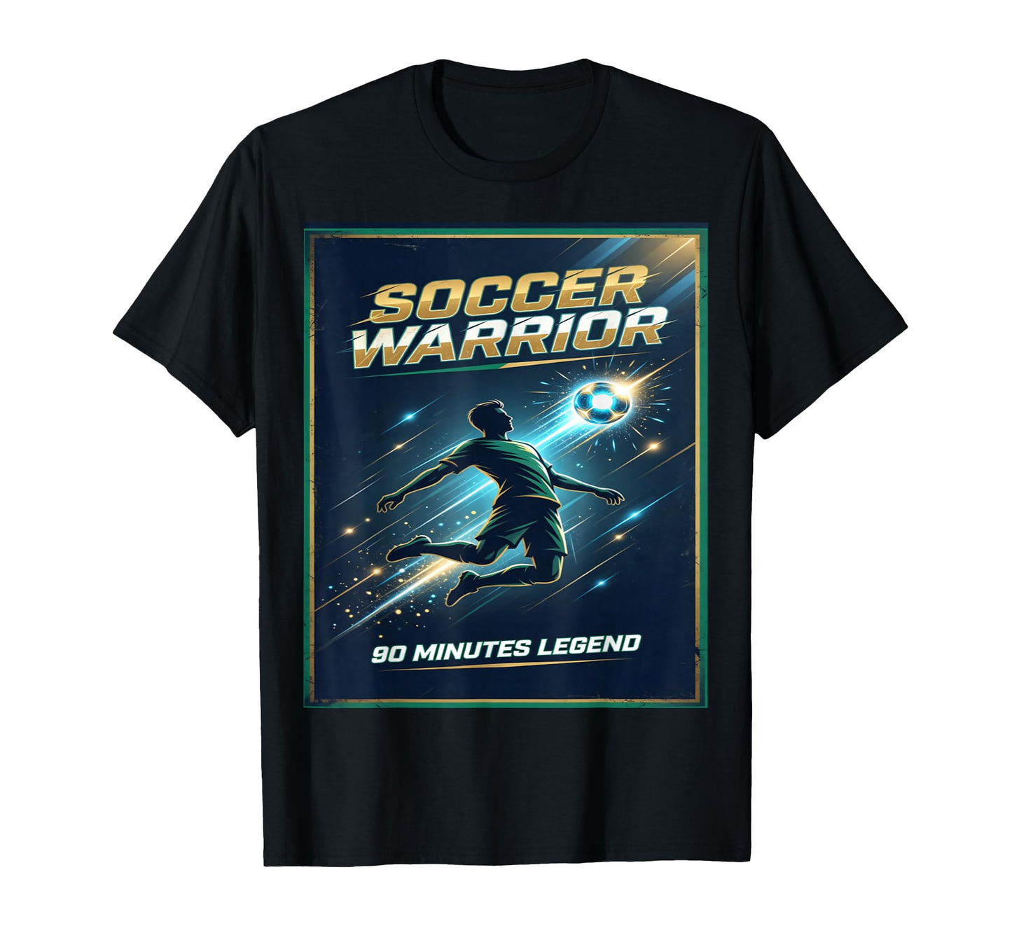 Football Warrior Soccer 90 Minutes T-Shirt - Minimalist Print for Adults - T-Shirt, Sweatshirt, Hoodie