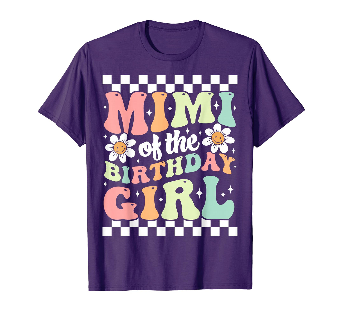 Mimi Birthday Family Groovy Birthday T-Shirt - Trendy Graphic Men Women - T-Shirt, Sweatshirt, Hoodie