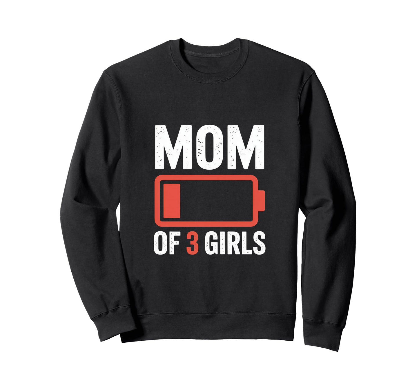 Mom 3 Funny Exhausted Mother Sweatshirt - Casual Everyday Wear Unisex - T-Shirt, Sweatshirt, Hoodie
