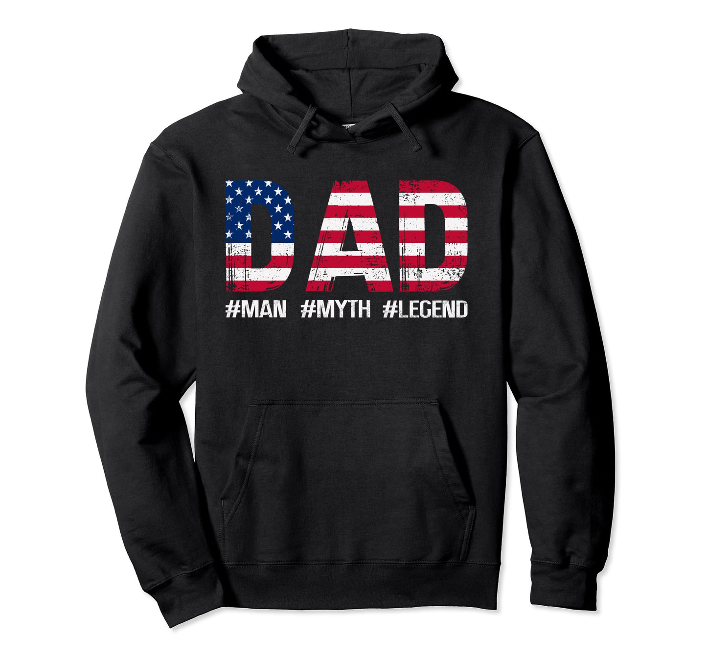 Gift Dad Patriotic Dad Usa Flag Hoodie - Aesthetic Graphic Men Women - T-Shirt, Sweatshirt, Hoodie