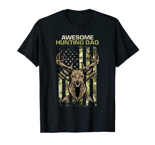 Awesome Hunting Dad Camouflage T-Shirt - Streetwear Style for Adults - T-Shirt, Sweatshirt, Hoodie