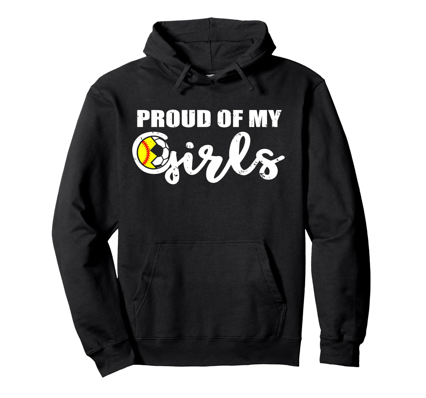 Proud My Funny Softball Soccer Mom Hoodie - Unique Graphic Unisex - T-Shirt, Sweatshirt, Hoodie
