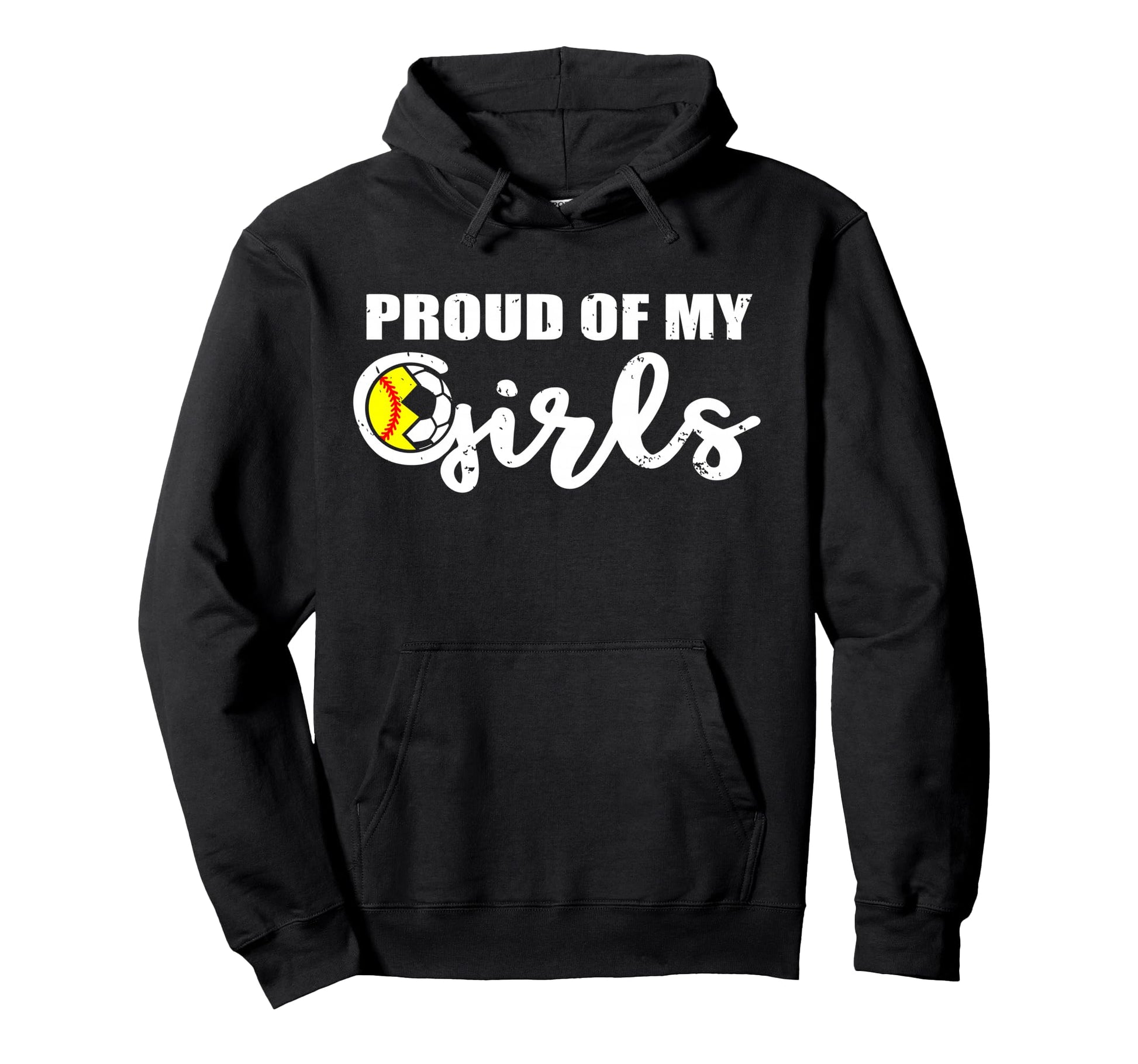Proud My Funny Softball Soccer Mom Hoodie - Unique Graphic Unisex - T-Shirt, Sweatshirt, Hoodie