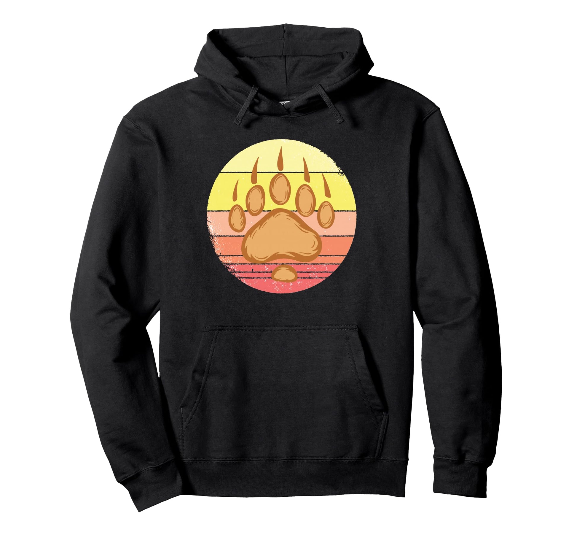 Bearpaw National Park Bearpaws Papa Hoodie - Minimalist Print for Adults - T-Shirt, Sweatshirt, Hoodie