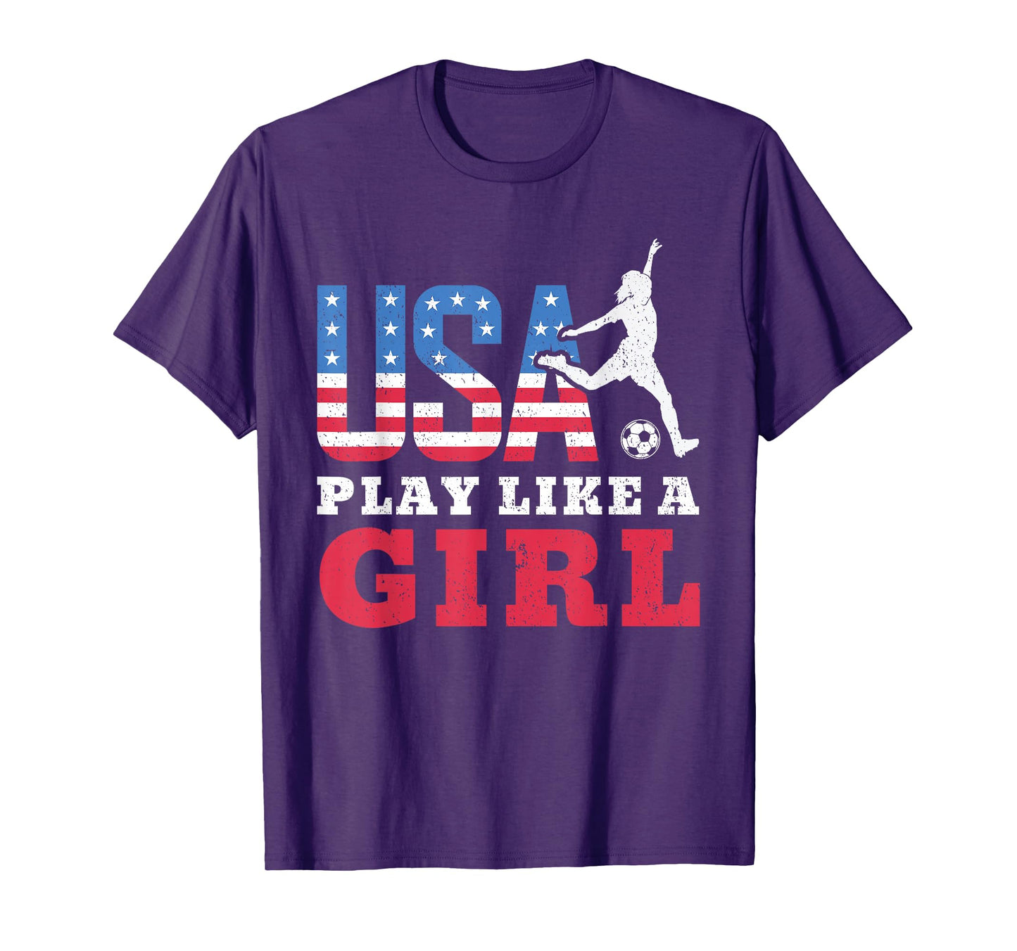 Play Like American Flag Usa Soccer T-Shirt - Trendy Graphic Men Women - T-Shirt, Sweatshirt, Hoodie