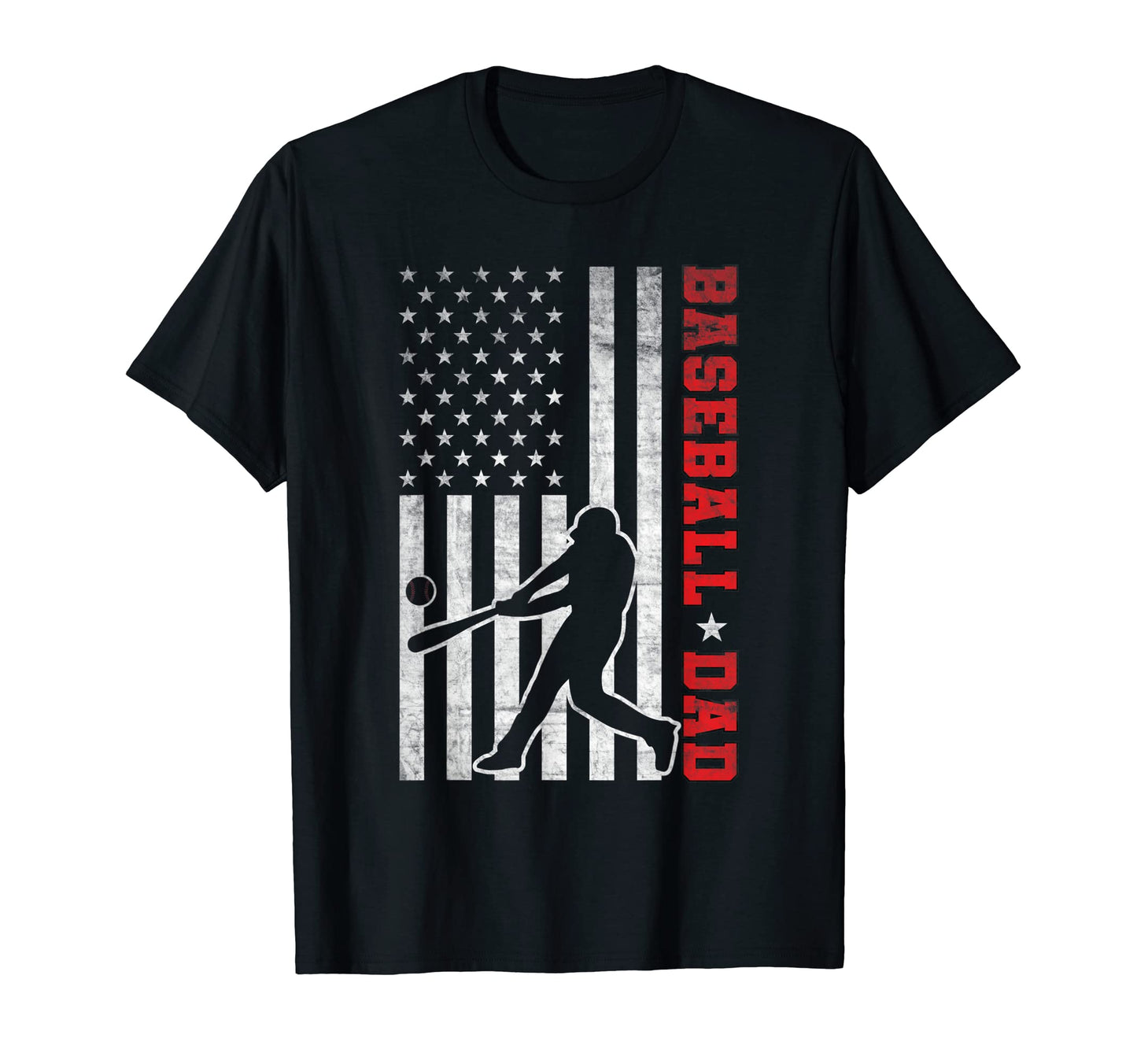 Mens Baseball Dad Coach Patriotic T-Shirt - Streetwear Style for Adults - T-Shirt, Sweatshirt, Hoodie