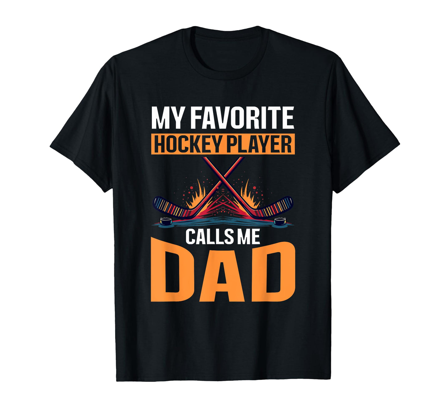 Hockey Dad Gift Hoodie - Unique Graphic Men Women - T-Shirt, Sweatshirt, Hoodie